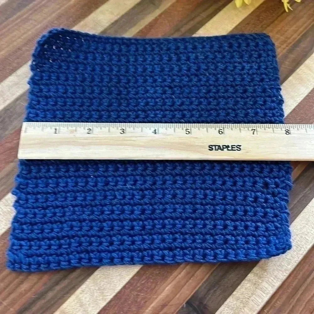 100% Cotton Handmade Washcloth, Set of 3